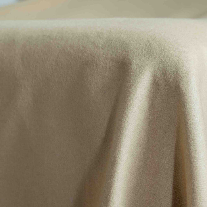 Large Camel and Ivory Luxury Cashmere Blanket