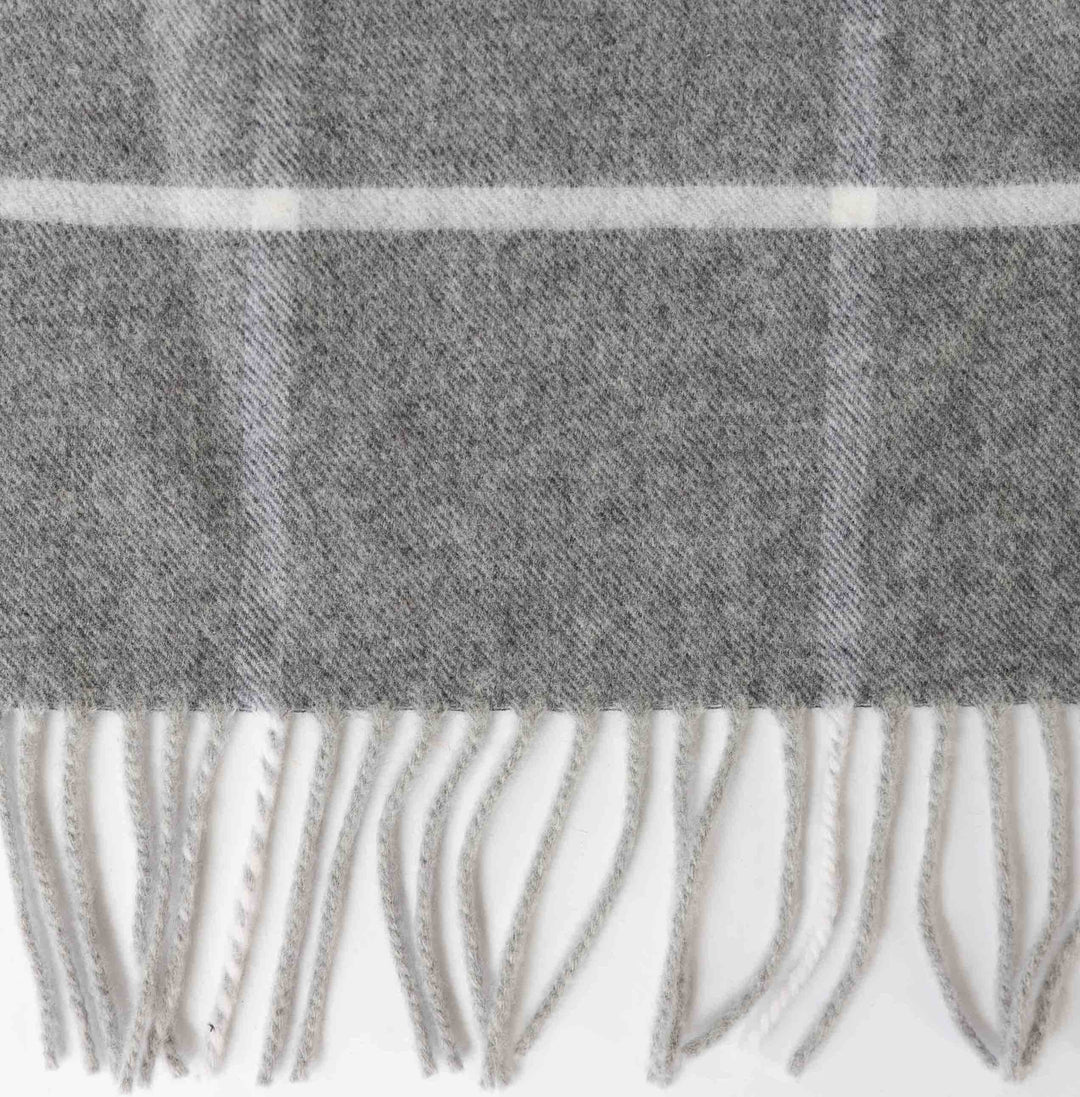 Windowpane Check Cashmere & Merino Throw