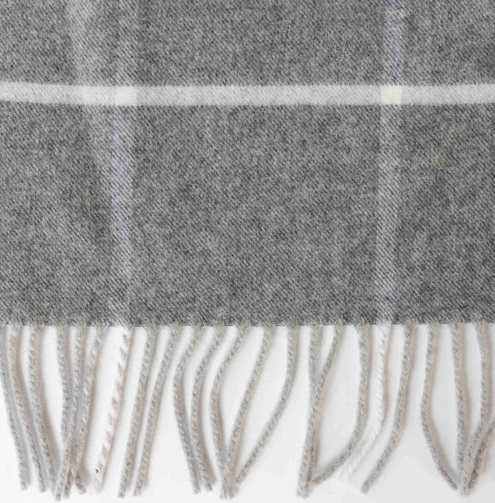 Windowpane Check Cashmere & Merino Throw