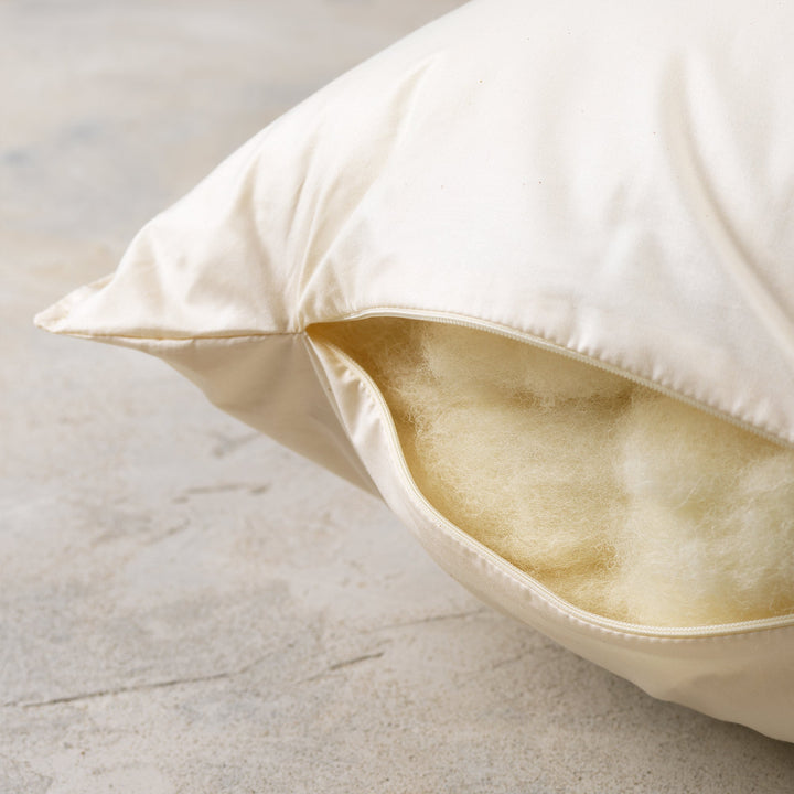 Wool & Organic Cotton Bed Pillow Twin Set | Luxury Bedding | Ava Innes