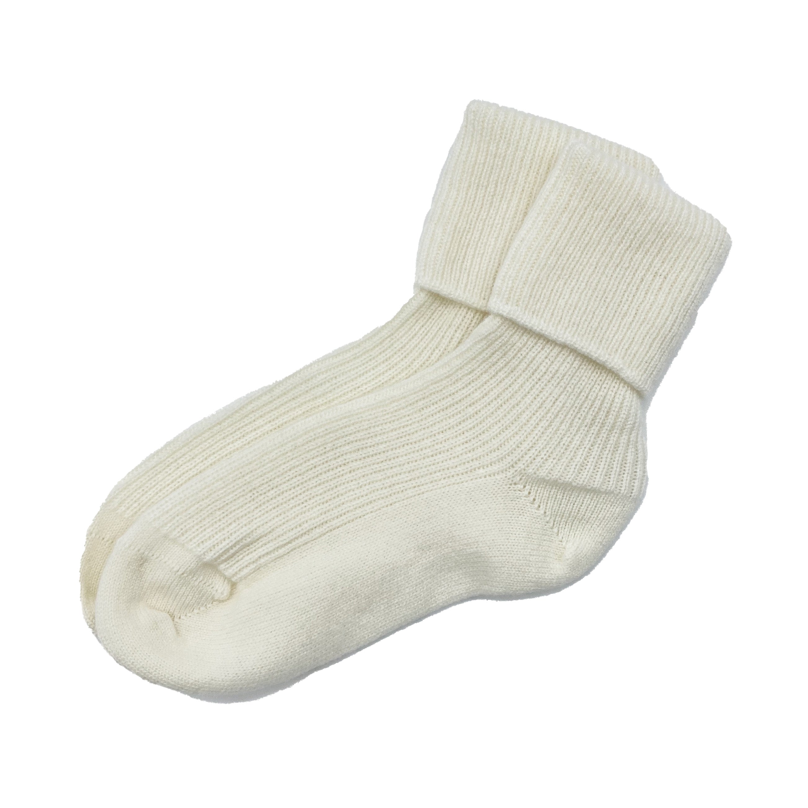 Luxury Pure Cashmere Bed Socks | Cream Bed Socks | Ava Innes