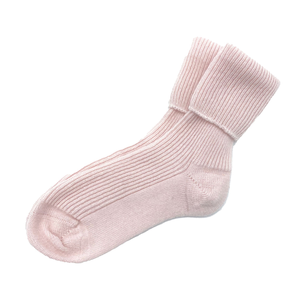 Pink Cashmere Wool Bed Socks, Made in Scotland by Ava Innes, UK