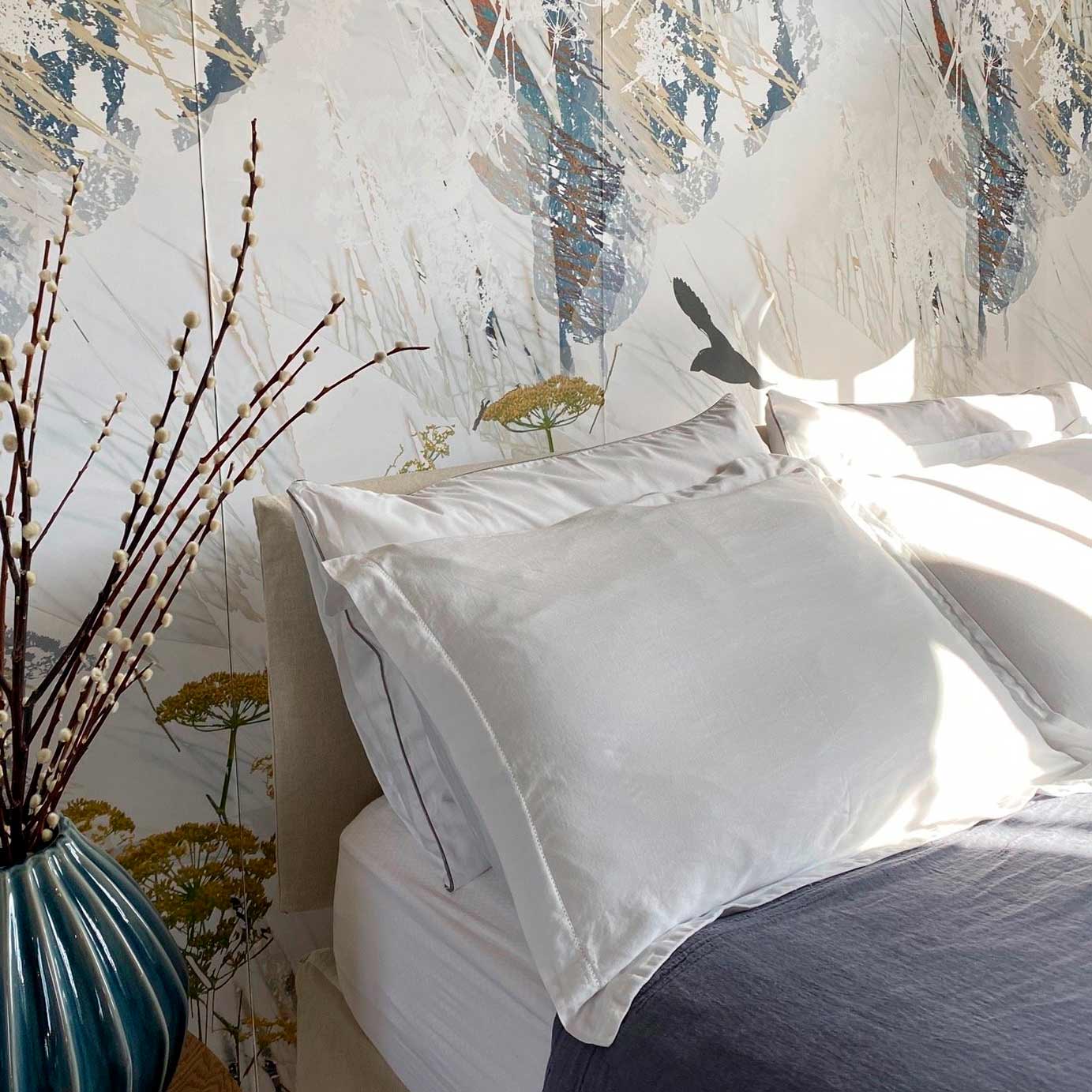 Luxury Bespoke Scottish Wool Bed Pillow + Additional Filling