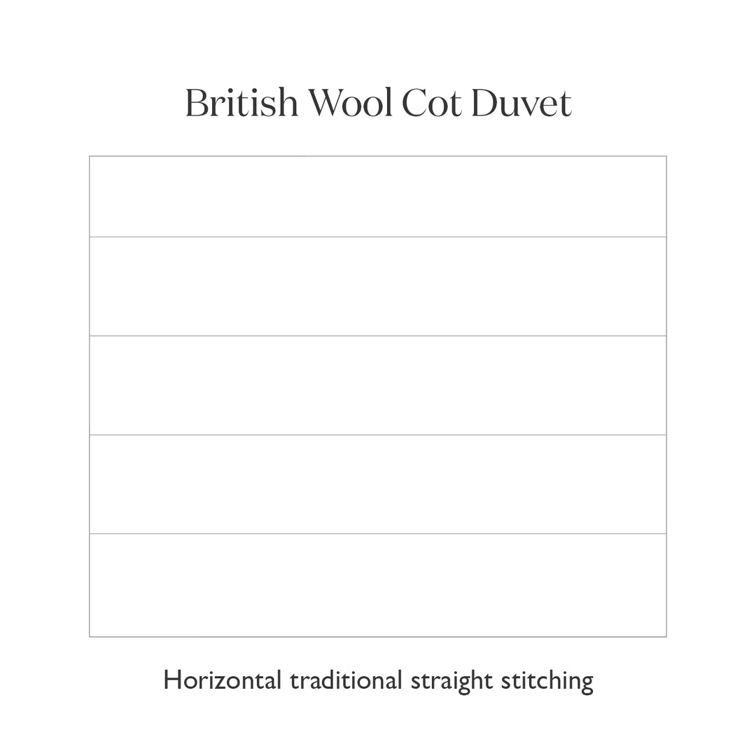 Children's Wool Cot & Bed Duvet, 4 Tog | Made In The UK | Ava Innes