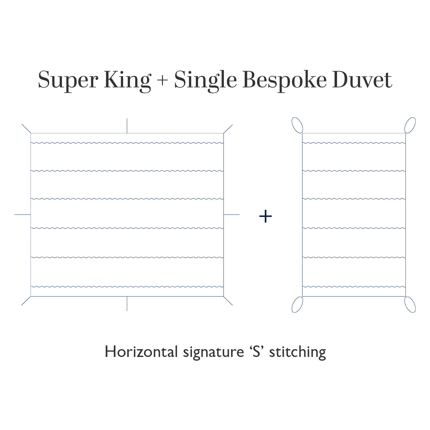 Luxury All Year Round Cashmere and Wool Partner Duvet (Superking plus attachable Single)