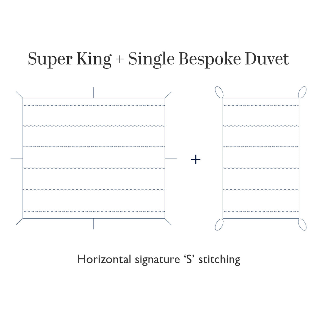 Luxury All Year Round Cashmere and Wool Partner Duvet (Superking plus attachable Single)