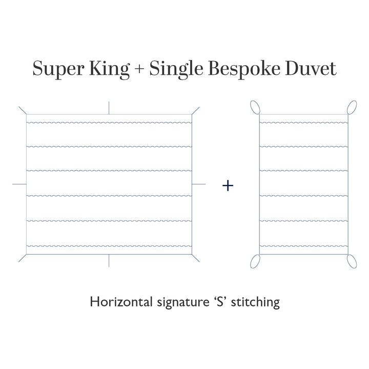 Luxury All Year Round Cashmere and Wool Partner Duvet (Superking plus attachable Single)