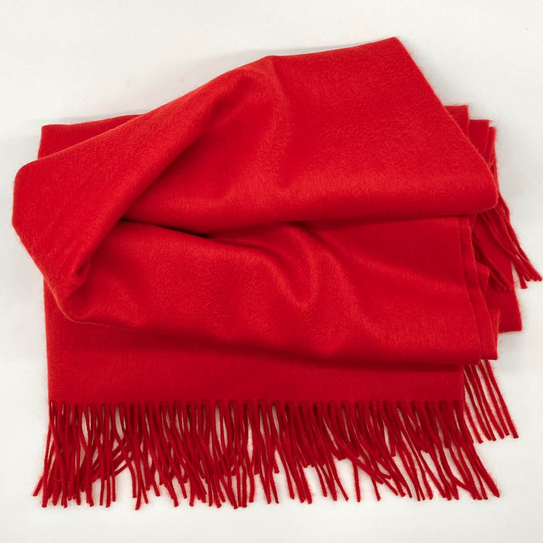 Red 100% Luxury Cashmere Throw