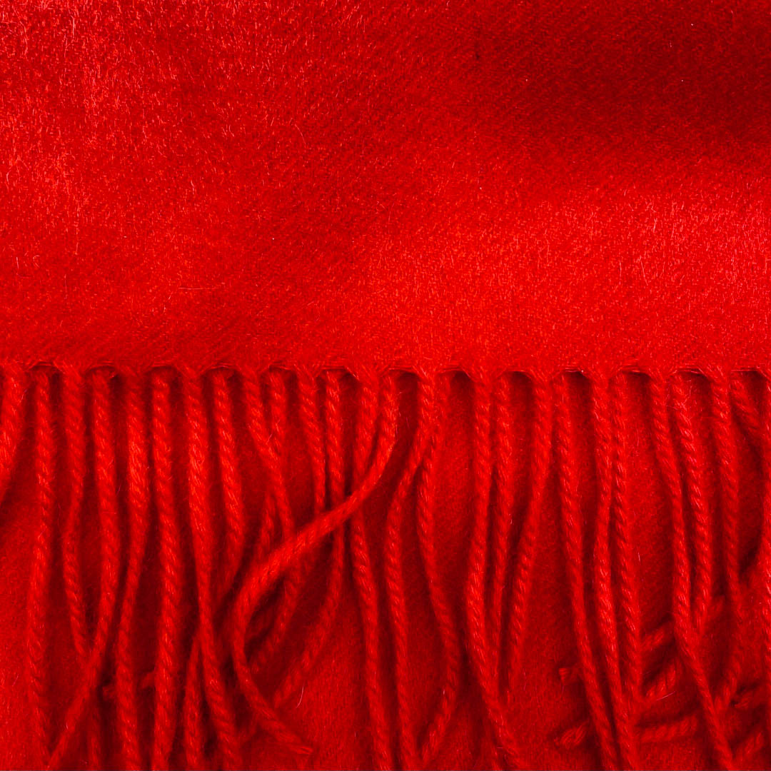 Red 100% Luxury Cashmere Throw
