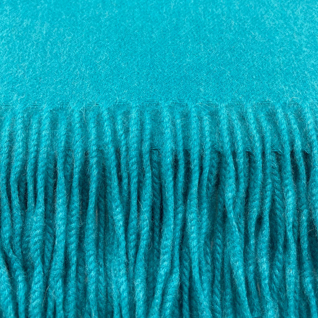 Turquoise Luxury Cashmere Throw