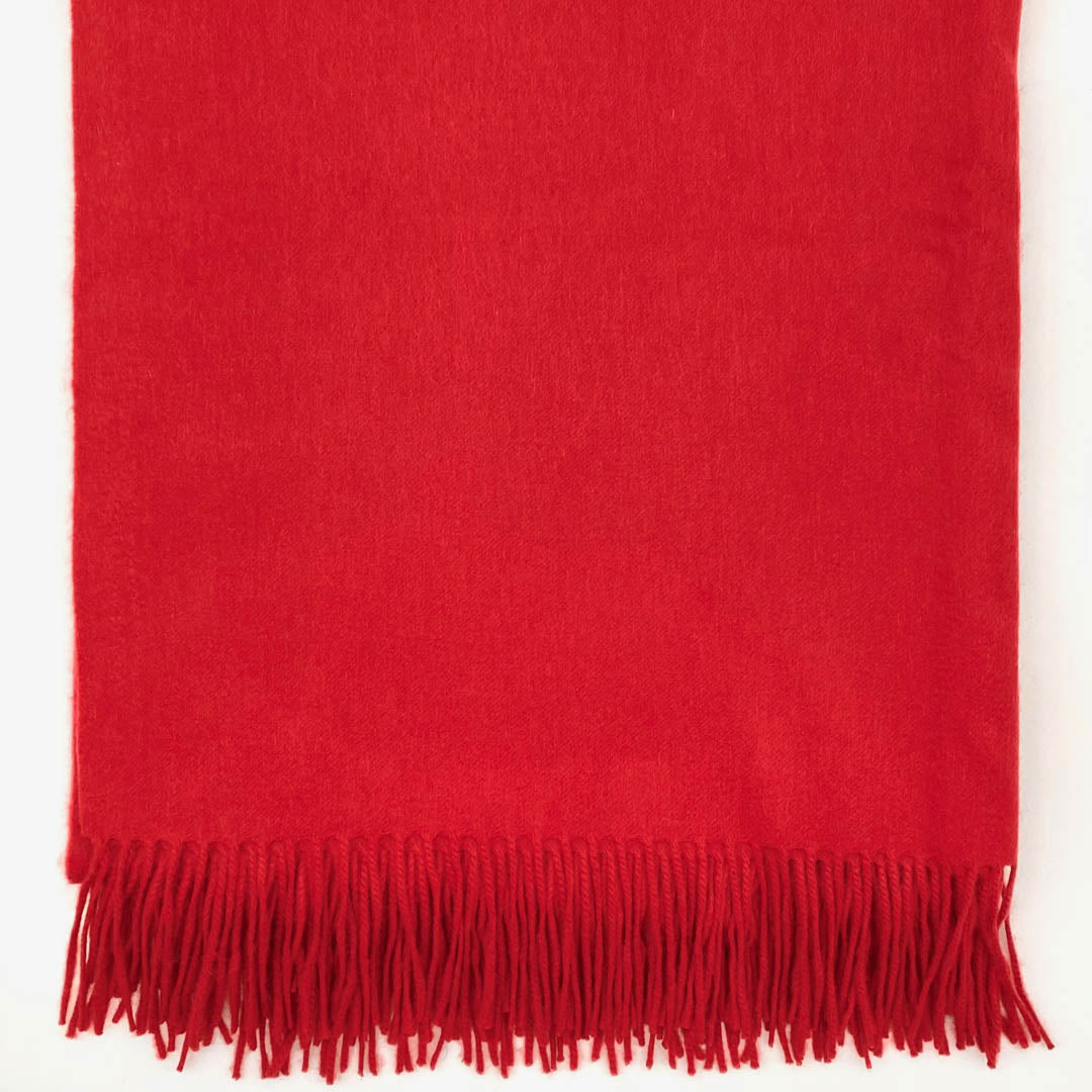 Red 100% Luxury Cashmere Throw