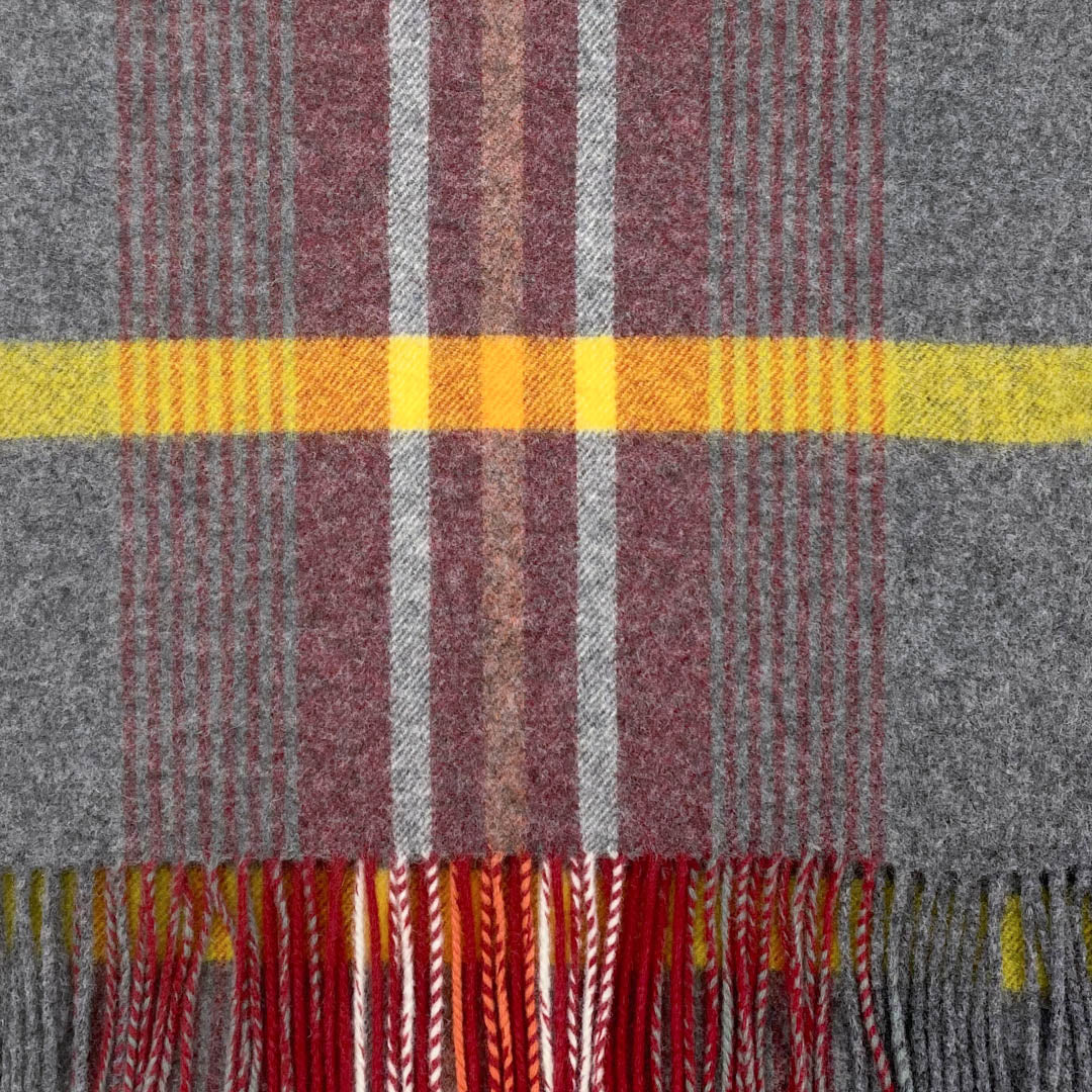 Brushed Wool Check Comfort Blanket