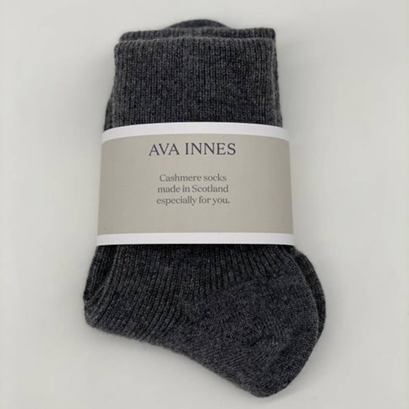 Set Of 3 Luxury Ladies Ribbed Cashmere Socks