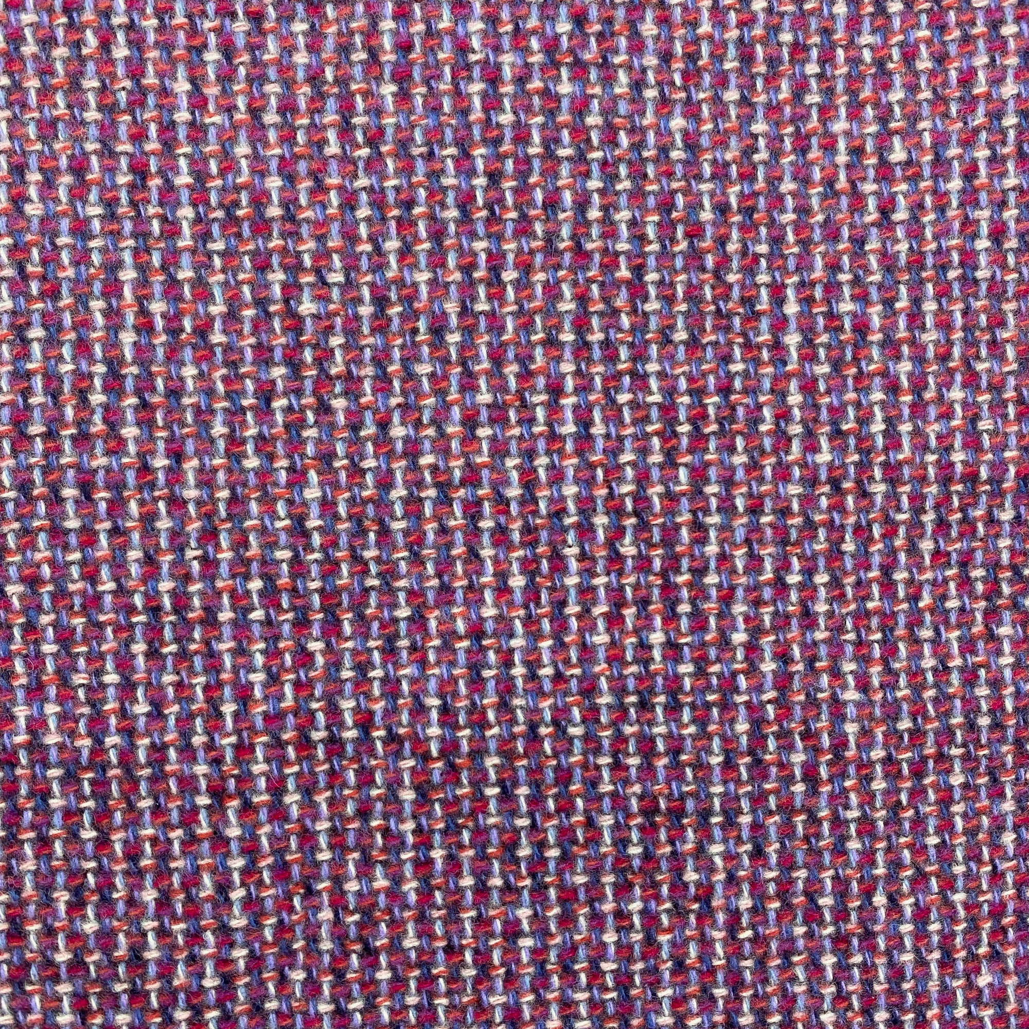 Pink and Blue Tweed Luxury Cashmere Throw