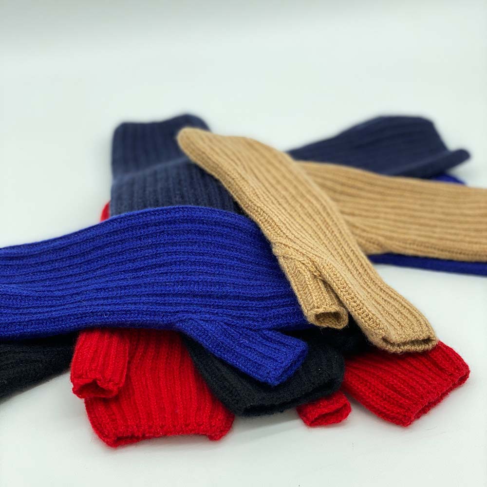 Ava Innes Ribbed Cashmere Gloves/ Wrist Warmers