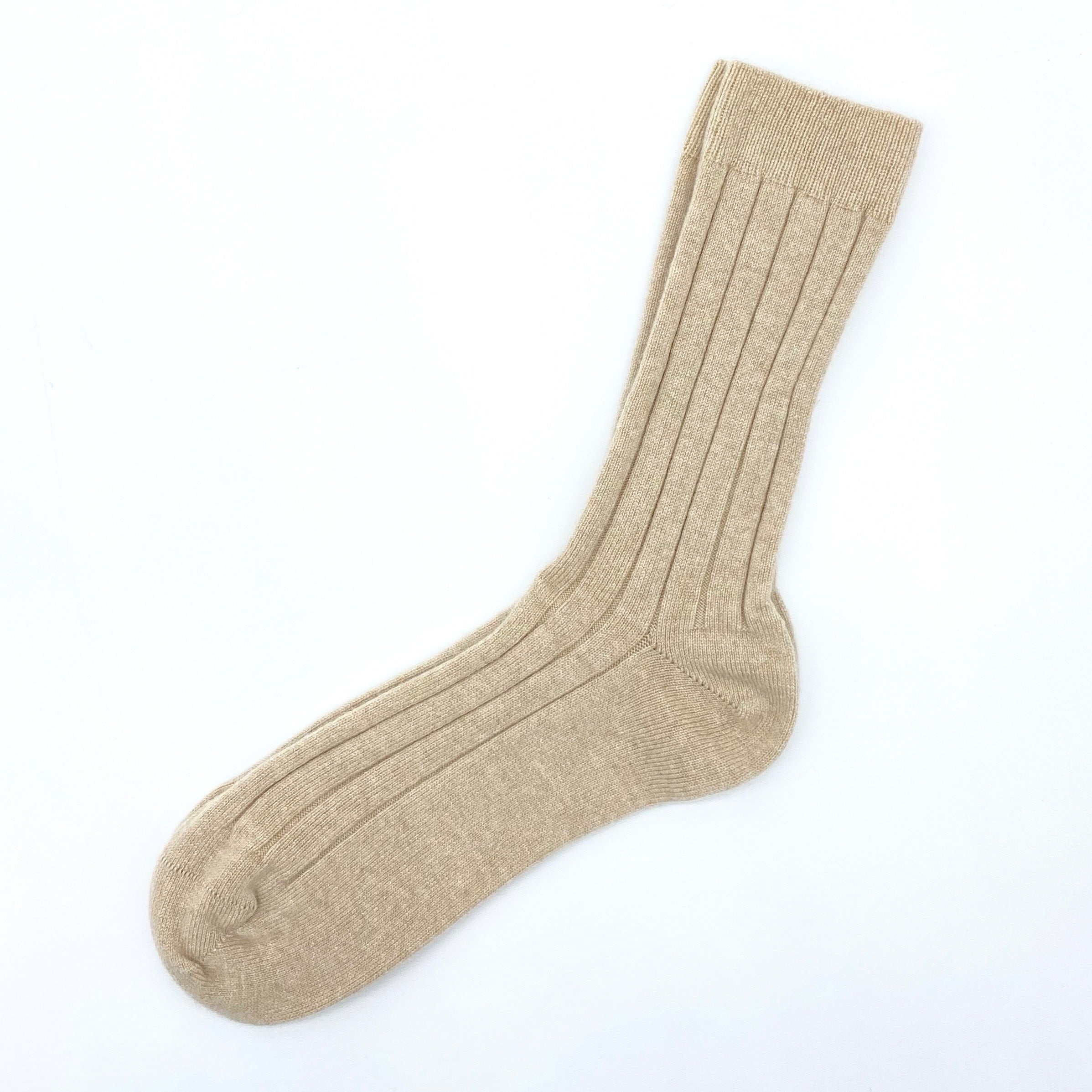 Set Of 3 Men's Luxury Ribbed Cashmere Socks