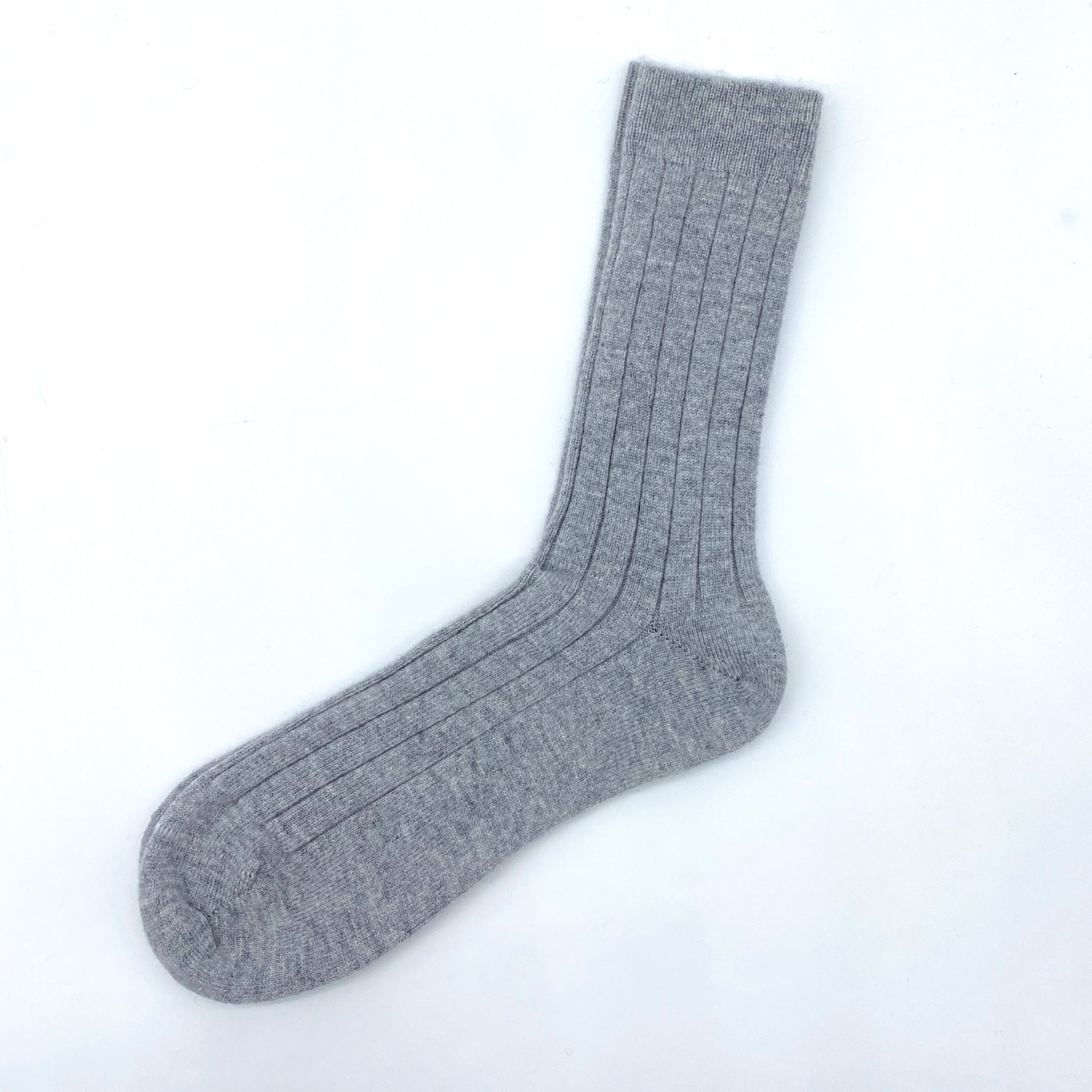 Set Of 3 Men's Luxury Ribbed Cashmere Socks