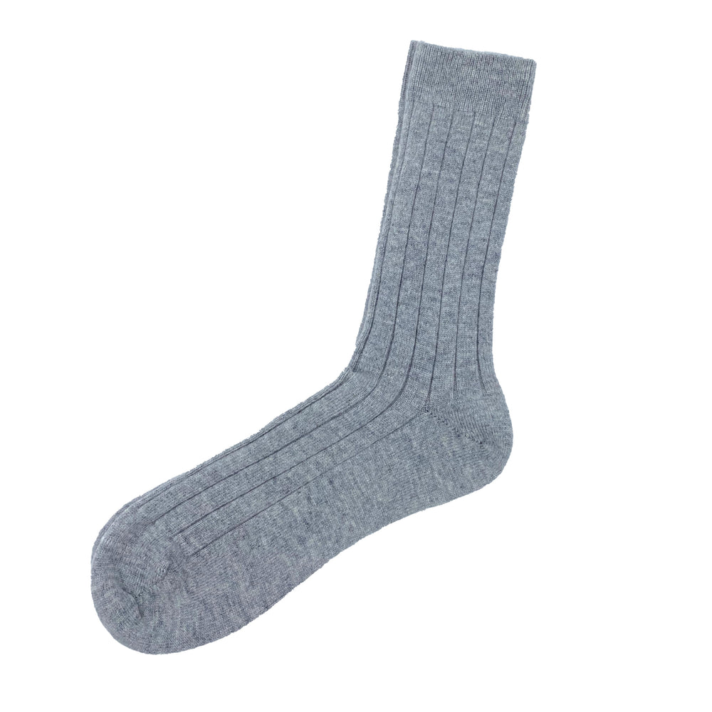 Men's Grey Scottish Cashmere Mens Socks Gift Boxed by Ava Innes