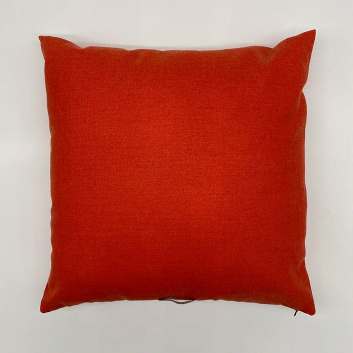 Burnt Orange Pure Wool Cushion | Made In The UK | Ava Innes