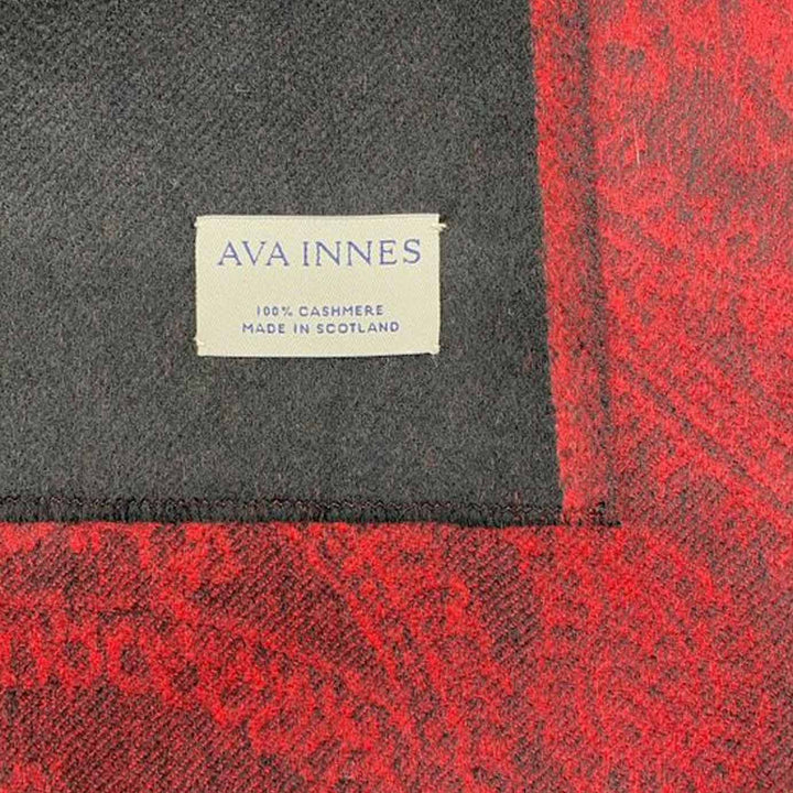 Luxury Red Paisley Cashmere Blanket