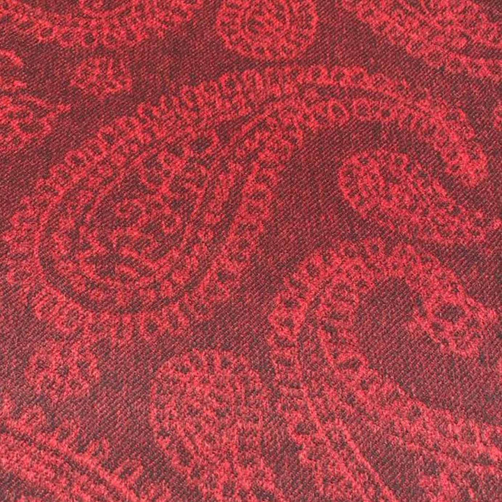 Luxury Red Paisley Cashmere Blanket