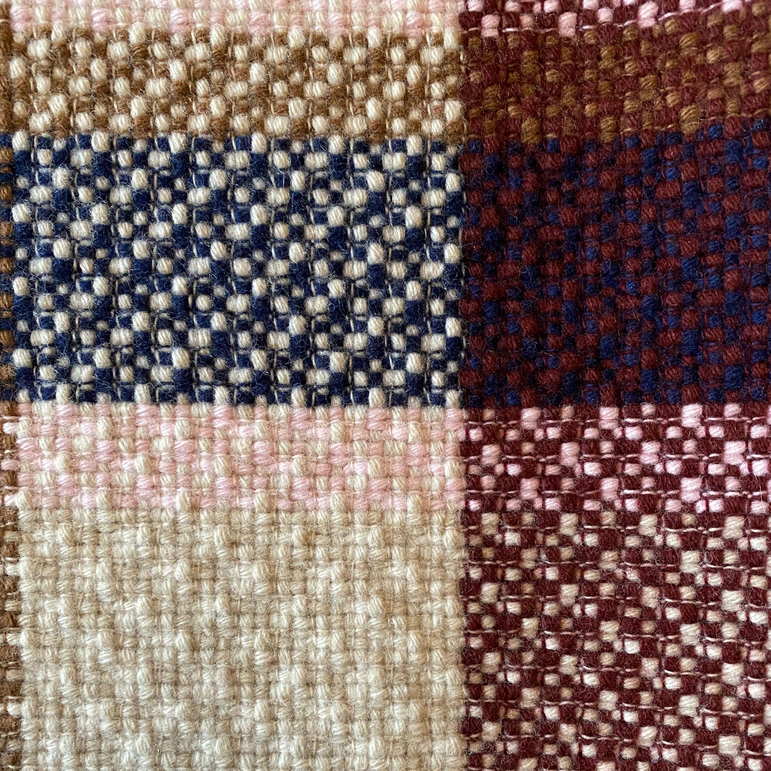 Large All Wool Chunky Soft Contemporary Blanket